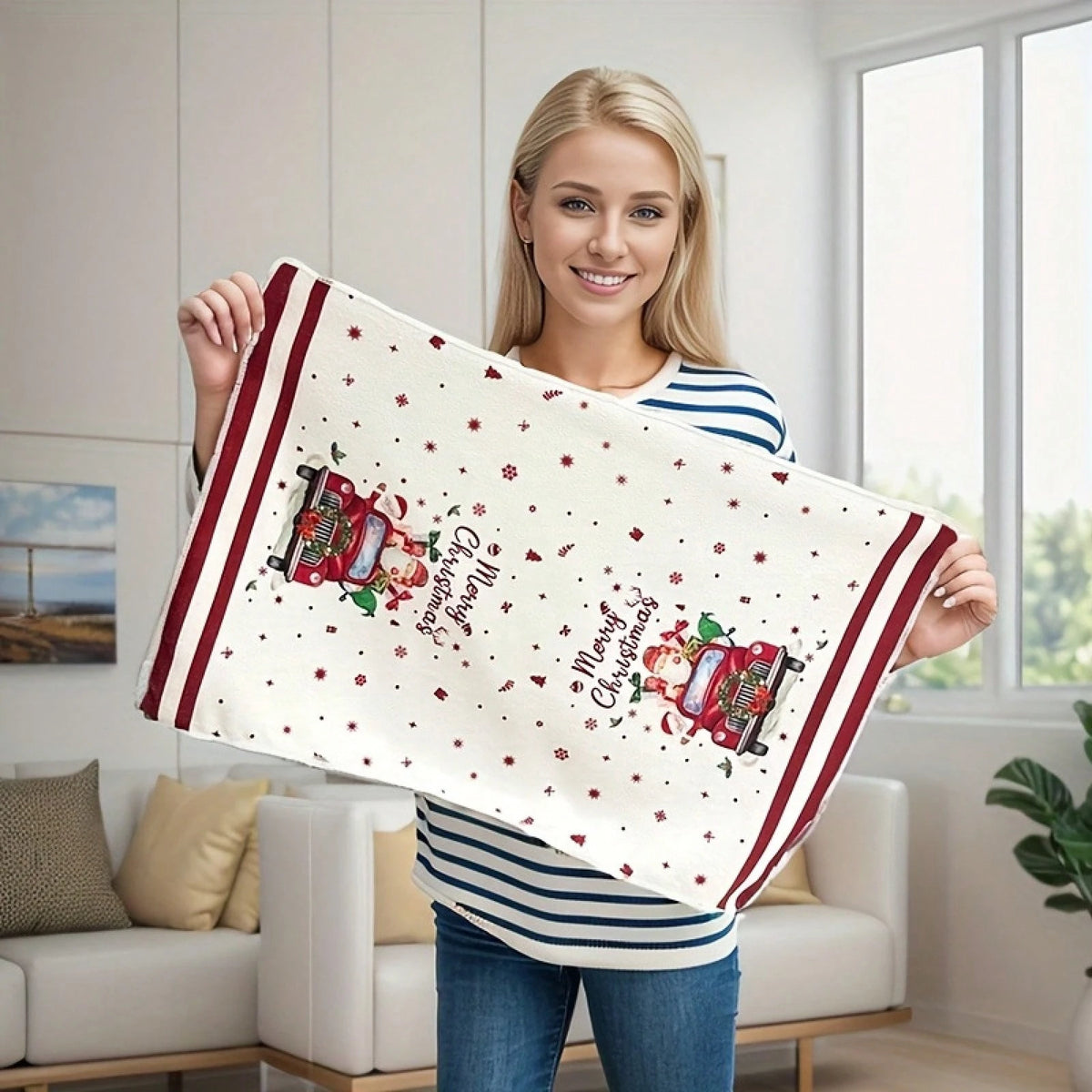 2025 New Year New Product Christmas Kitchen Dish Towel Microfiber Dish Towel Holiday Printed Towel Microfiber Dish Towel Holiday Printed Towel Kitchen Towel