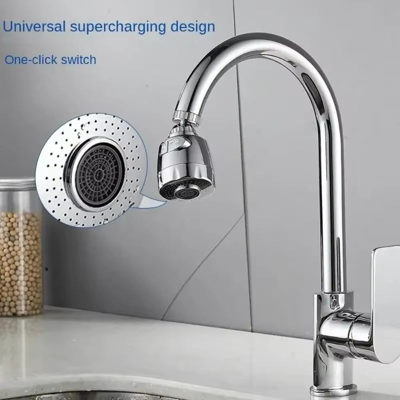 Universal Kitchen Faucet Extension Tube with 360 Degree Rotation Water Saving Tap 2/3 Modes Kitchen Gadgets Accessory