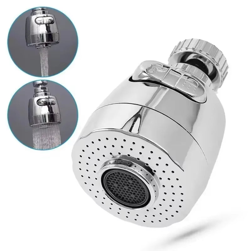 Universal Kitchen Faucet Extension Tube with 360 Degree Rotation Water Saving Tap 2/3 Modes Kitchen Gadgets Accessory