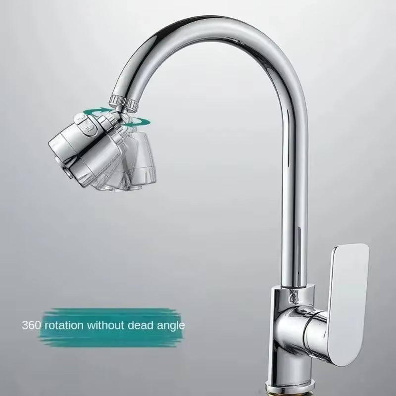 Universal Kitchen Faucet Extension Tube with 360 Degree Rotation Water Saving Tap 2/3 Modes Kitchen Gadgets Accessory