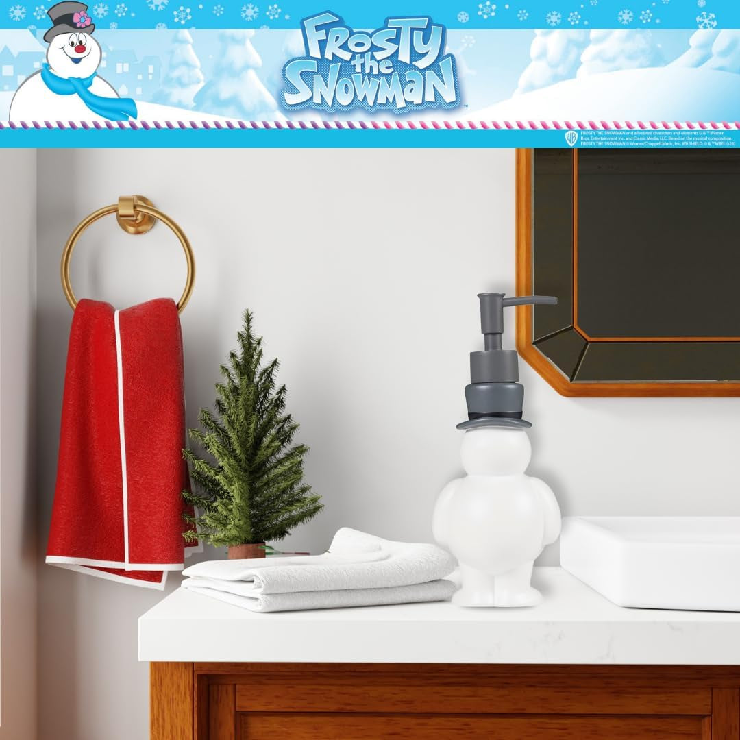 Frosty the Snowman Holiday Christmas Soap/Lotion/Hand Sanitizer Resin Pump Dispenser, 13 Ounces, (Officially Licensed Product) by