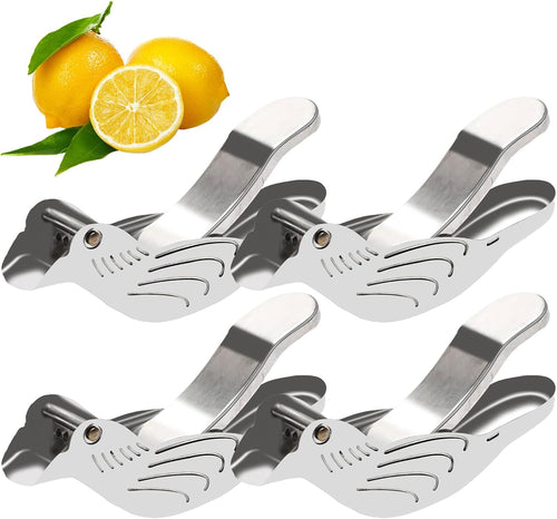4PCS Lemon Squeezer, Bird Lemon Juicer Ergonomic Design, STAINLESS STEEL Fruit Juicer Portable Hand Lime Juicer for Orange Lemon Citrus Kitchen Gadget