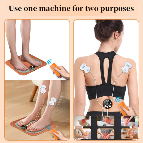 3D Foot Massage Pad Low Frequency Electrostimulator Massage Mat for Feet 8 Modes 29 Gears Relax Muscles Wireless Control Fitness