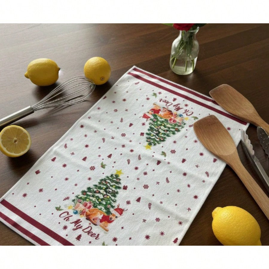 2025 New Year New Product Christmas Kitchen Dish Towel Microfiber Dish Towel Holiday Printed Towel Microfiber Dish Towel Holiday Printed Towel Kitchen Towel
