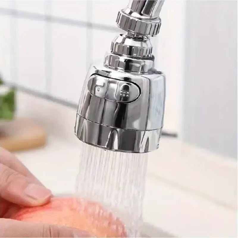 Universal Kitchen Faucet Extension Tube with 360 Degree Rotation Water Saving Tap 2/3 Modes Kitchen Gadgets Accessory