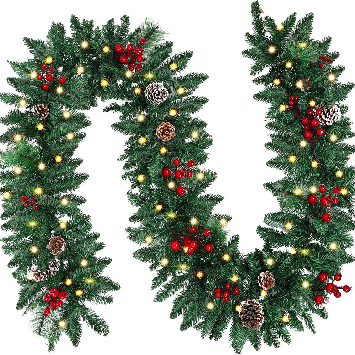 New Product Rattan Strip with Lamp Christmas Decoration Light Strip PVC Material Christmas Tree Activity Pendant Atmosphere Lamp